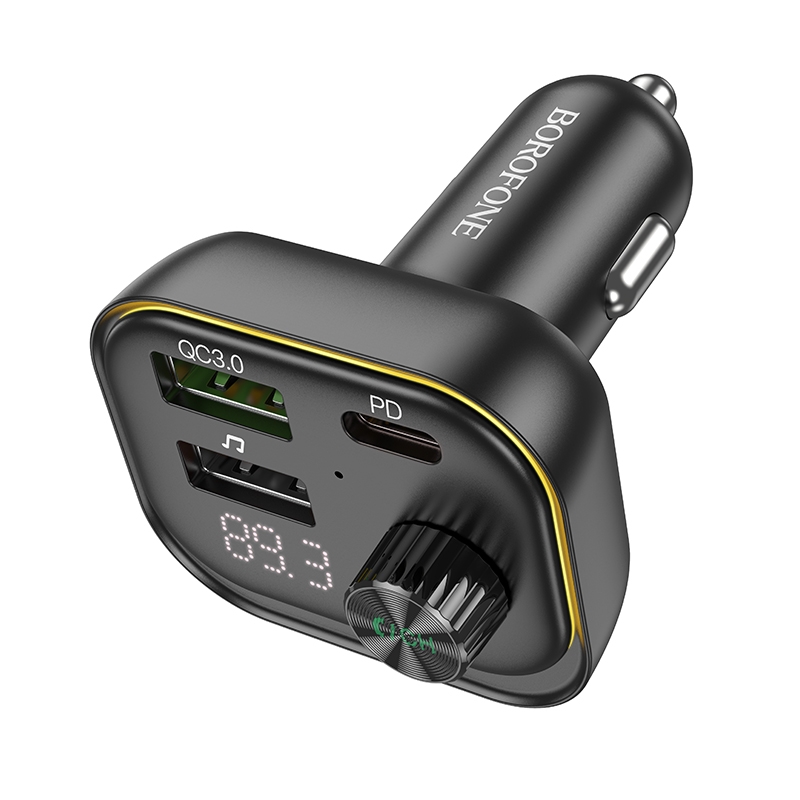 BOROFONE BC54 Acertar PD30W+QC3.0 Car BT FM Transmitter ที่ชาร์จในรถพร้อมบลูทูธในตัว