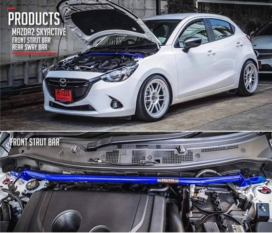 ค้ำโช๊คหน้า New Mazda2