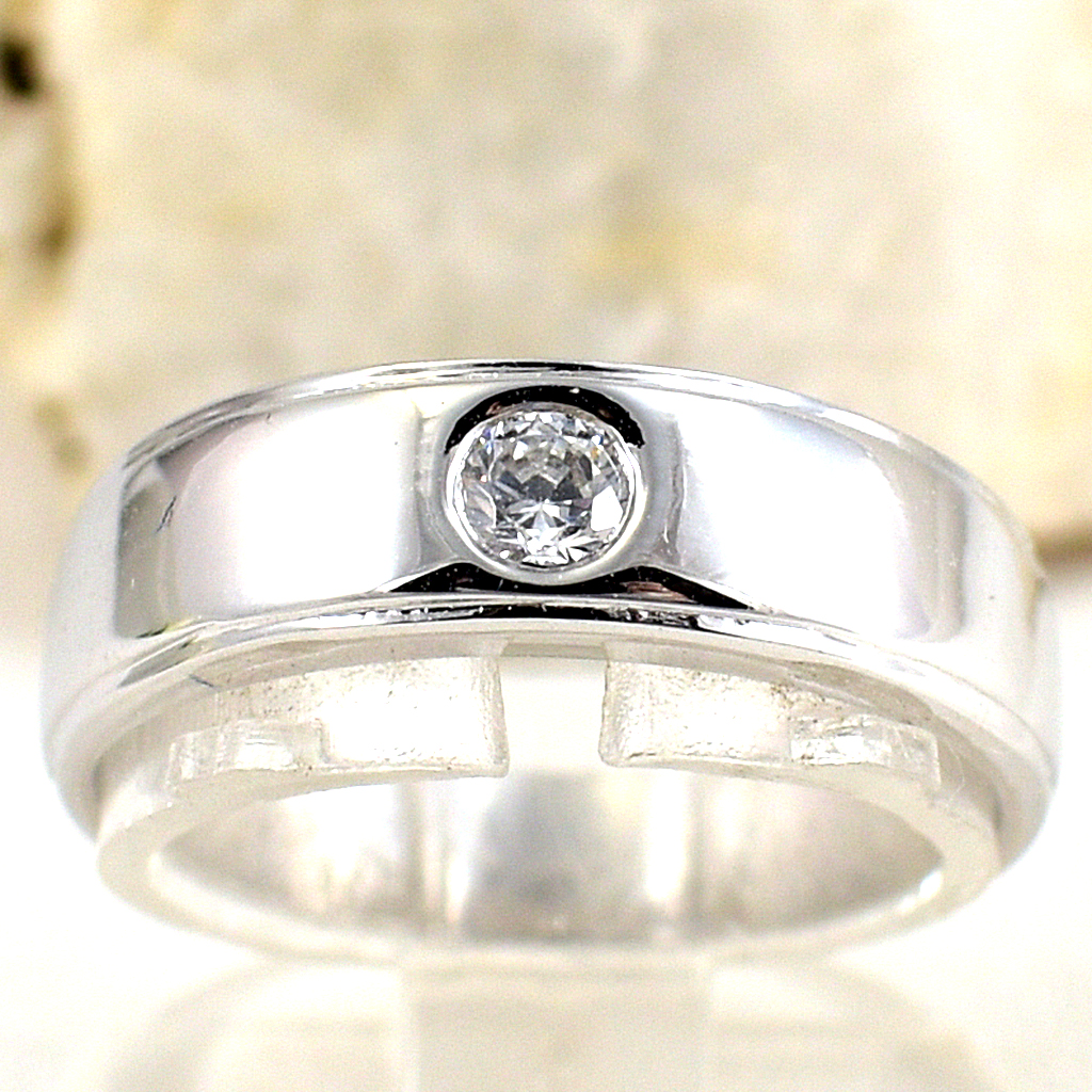 SKJewelryFactory แหวนปลอกมีด แหวนเพชร 10 ตัง สไตล์แหวนปลอกมีด ER01407-WCZ