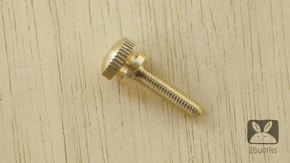 ลูกบิดทองเหลือง ทรงสูง M5 x 20 mm