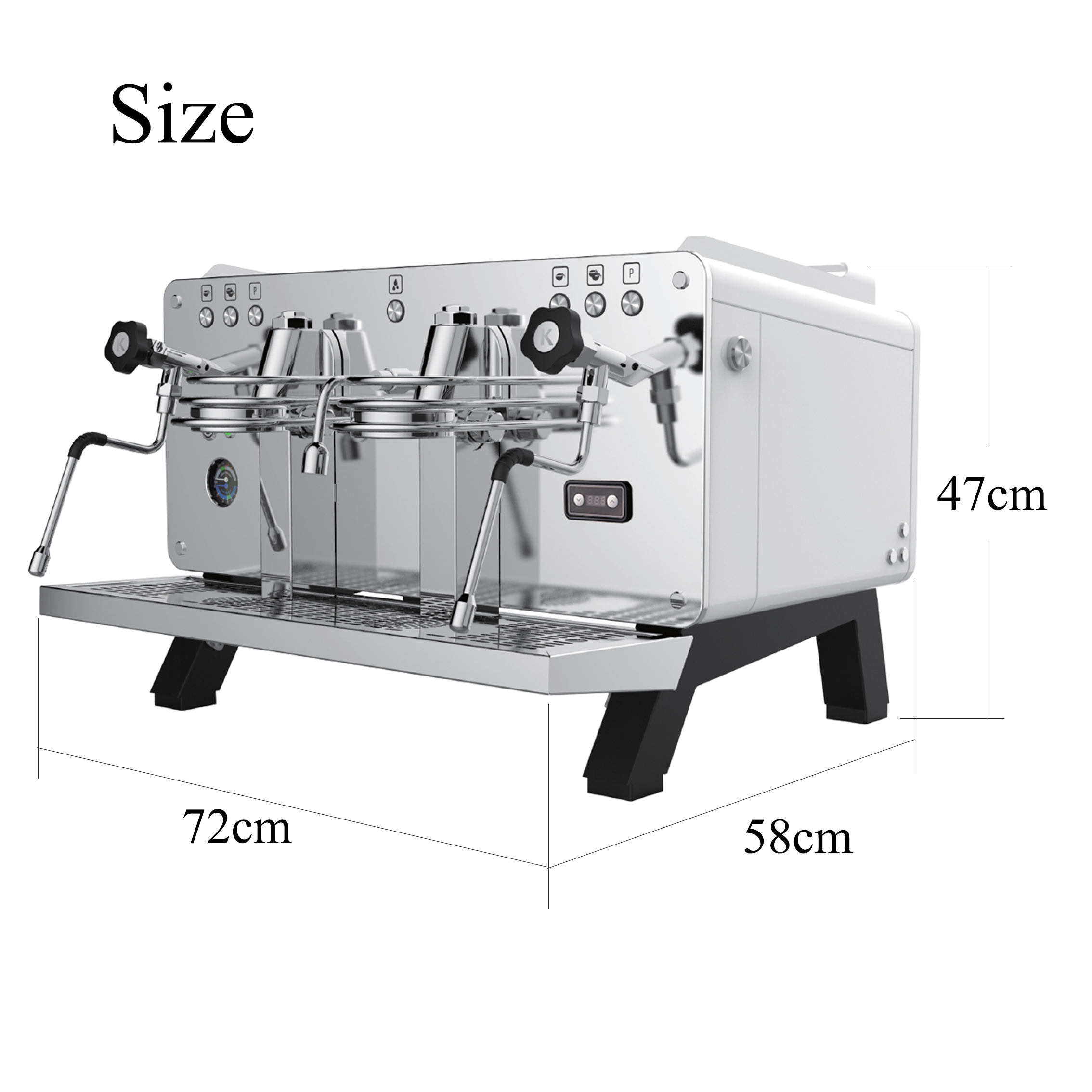 เครื่องชงกาแฟเอสเปรสโซ่ 2 หัวชง iMIX 3000W.
