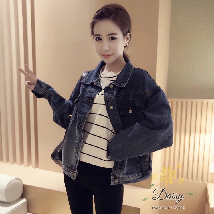 พร้อมส่ง เสื้อยีนส์ทูโทน ผ้ายีนส์ฟอก