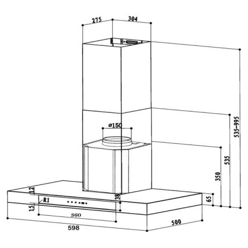 เครื่องดูดควัน MEX รุ่น K634B60