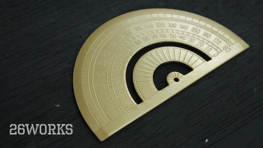 ไม้ครึ่งวงกลม ทองเหลือง