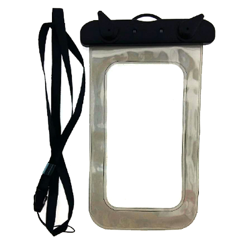 ซองมือถือ กันน้ำ มีสายคล้องคอ มีที่ล็อกปิดแน่น น้ำไม่เข้า สีดำ