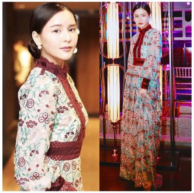 พร้อมส่ง เดรสยาว แนววินเทจ