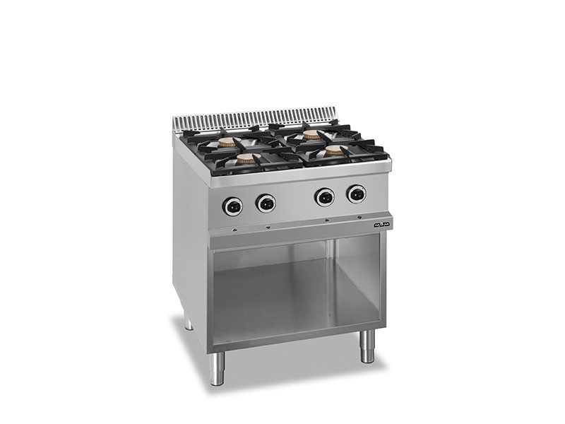 เตาแก๊ส GAS RANGE 4 BURNERS ON OPEN STAND MBM