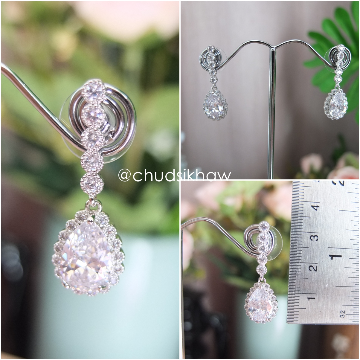 ต่างหูหลายแบบหลายสไตล์ เล่นไฟสุดๆ ต่างหูเพชรเล่นไฟ