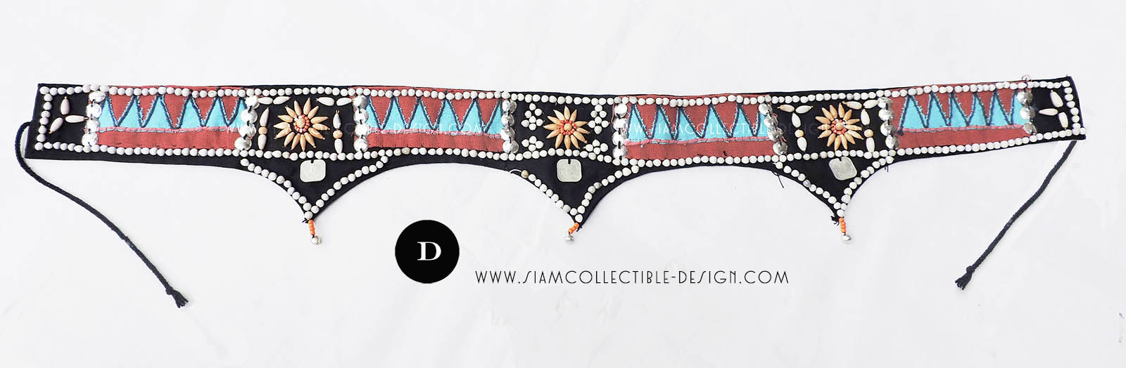 เข็มขัด คาดเอวผ้าชาวเขา TB001D / Handmade Belt from Hill Tribe TB001 D