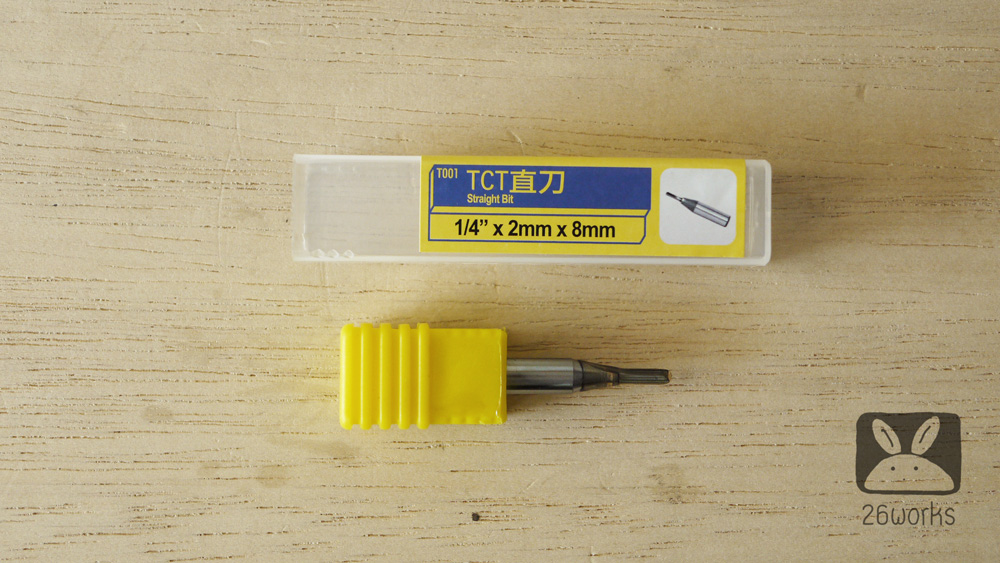 Trimmer bits ตรง 2x8 mm TCT