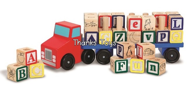 รถพวงบล็อก ABC Melissa & Doug