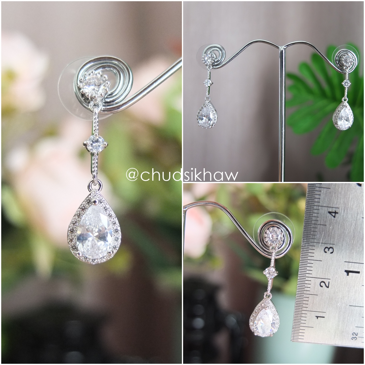 ต่างหูหลายแบบหลายสไตล์ เล่นไฟสุดๆ ต่างหูเพชรเล่นไฟ