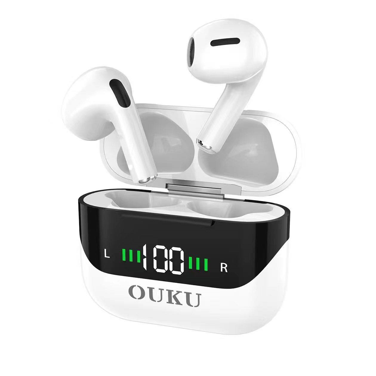 OUKU UK23 หูฟังบลูทูธTWS Ver.5.3 หูฟังไร้สาย คุณภาพเสียงชัด เชื่อมต่อง่าย หน้าจอดิจิตอล