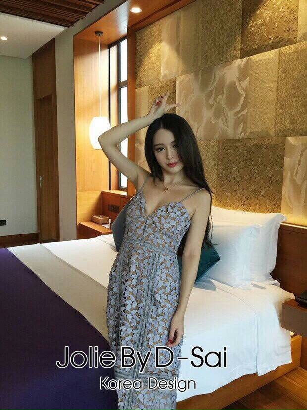 พร้อมส่ง MaxiDress ชุดแม๊กซี่เดรสสายเดี่ยว