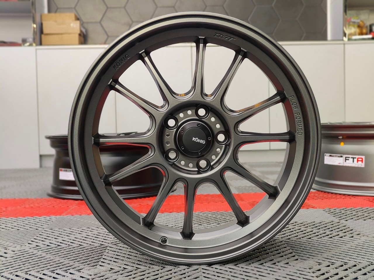 ล้อ KONIG Hypergram N781 ขอบ18x8.5 5x114.3 ET35 สีเทา *ราคาต่อวง* Flowformed