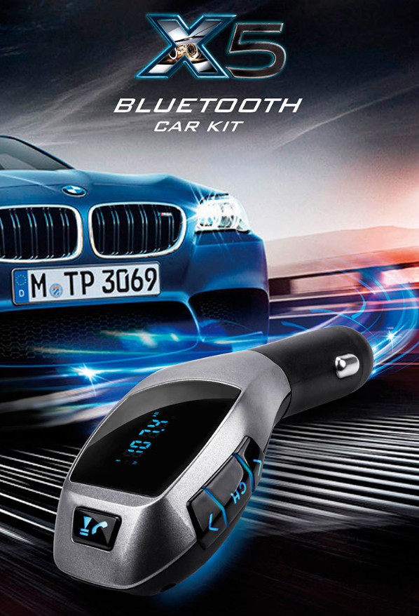 CAR X5 BLUETOOTH CAR CHARGER บลูทูธในรถยนต์
