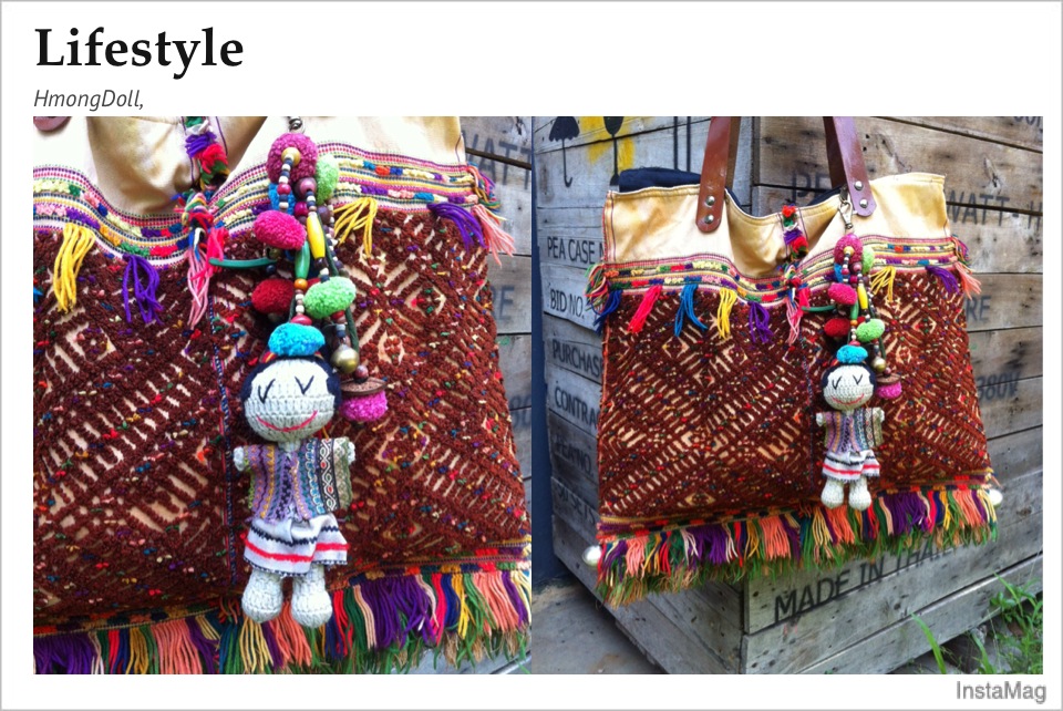 ตุ๊กตาห้อยพวงกระเป๋า 00469/ Hmong Doll Bag Charm 00469