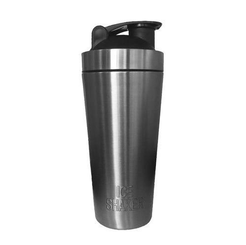แก้วเก็บความเย็น Ice shaker สีเงิน เก็บเย็นนานกว่า 30 ชั่วโมง