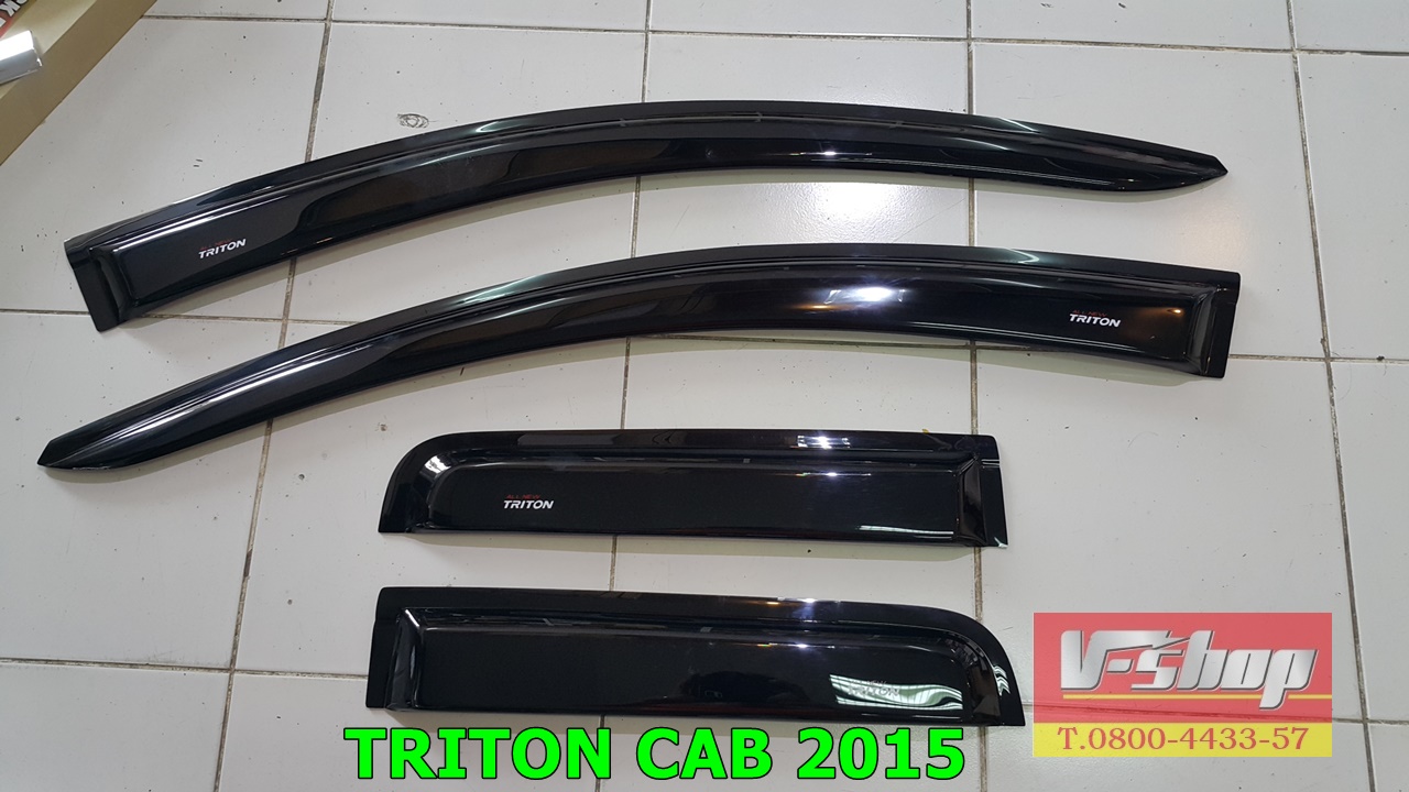 กันสาดสีดำ Triton CAB 2015-2019