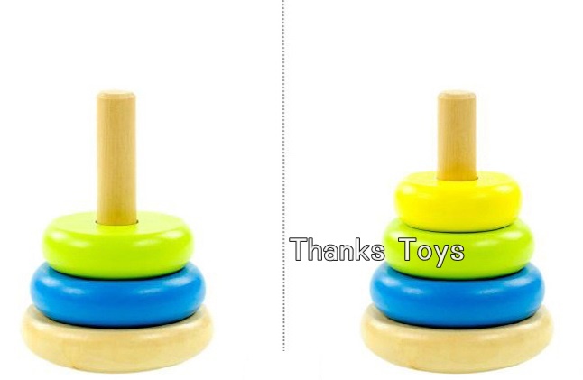 บล็อกไม้สวมเสาตัวตลก