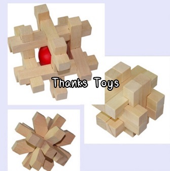 ชุดกลไม้ปริศนา 6 ชิ้น (Intelligence Toy)