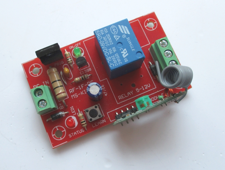 RF-1F รีโมทคอนโทรล 1 ช่อง ใช้ไฟ DC