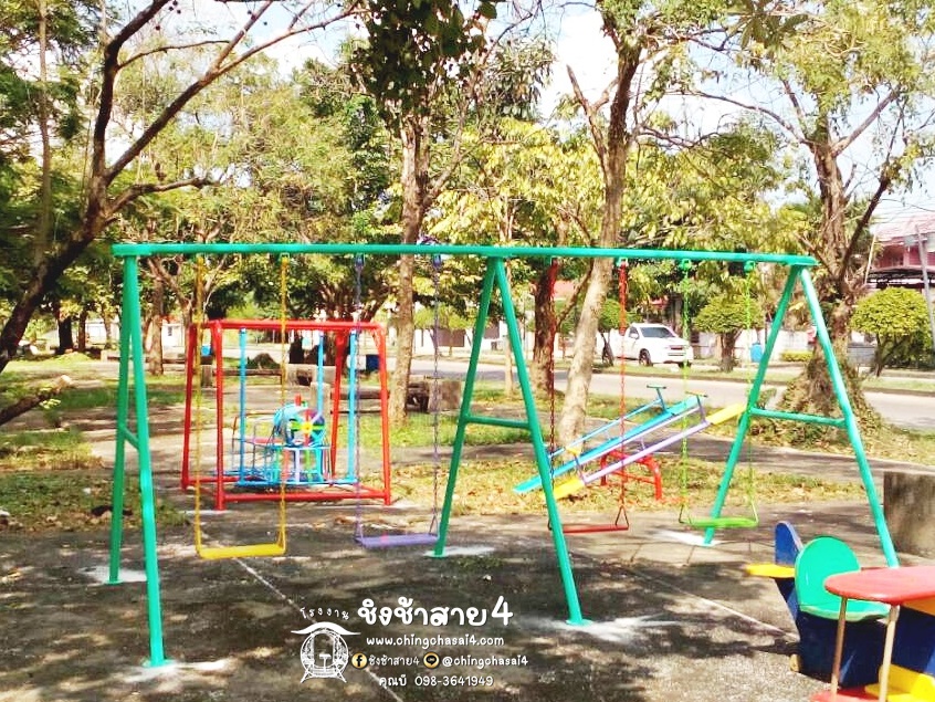 ชิงช้าโซ่ 4 ที่ (ไม่มีพนักพิง) ***โปรโมชั่น***