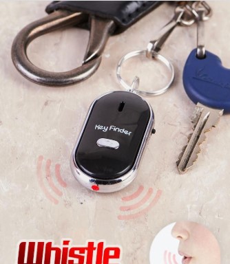 พวงกุญแจกันหาย ระบบผิวปากพร้อมไฟกระพริบ LED Whistle Key Finder