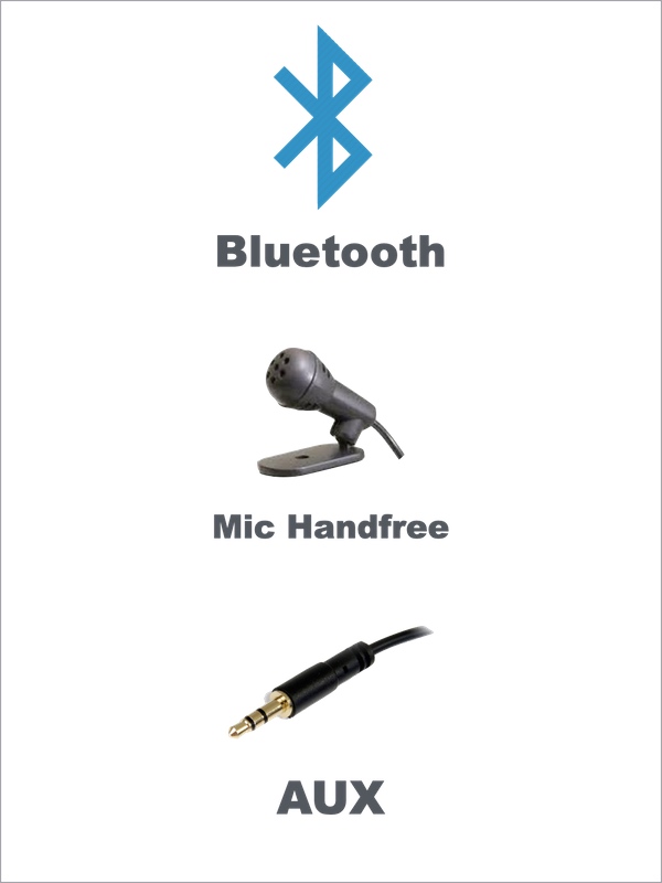 Bluetooth+Mic+Aux วิทยุติดรถ Accord G7
