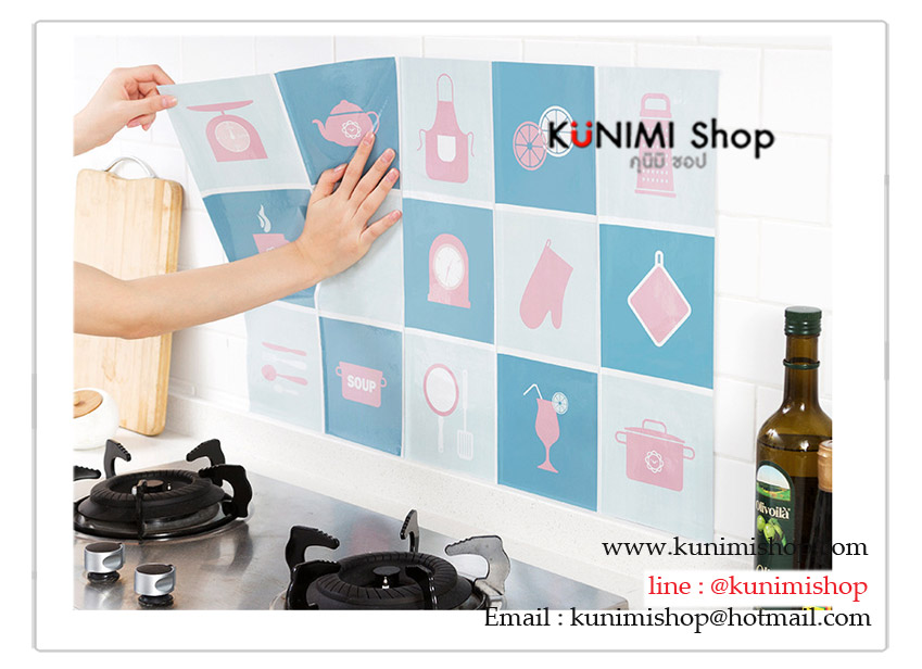 แผ่นพลาสติก ติดผนัง กันเปื้อน กันคราบน้ำมัน คราบสกปรก ใช้ติดผนังผิวเรียบ ่เช่น กระเบื้อง กระจก ลอกติดแบบสติกเกอร์ สามารถเช็ดล้างทำความสะอาดได้ครับ 