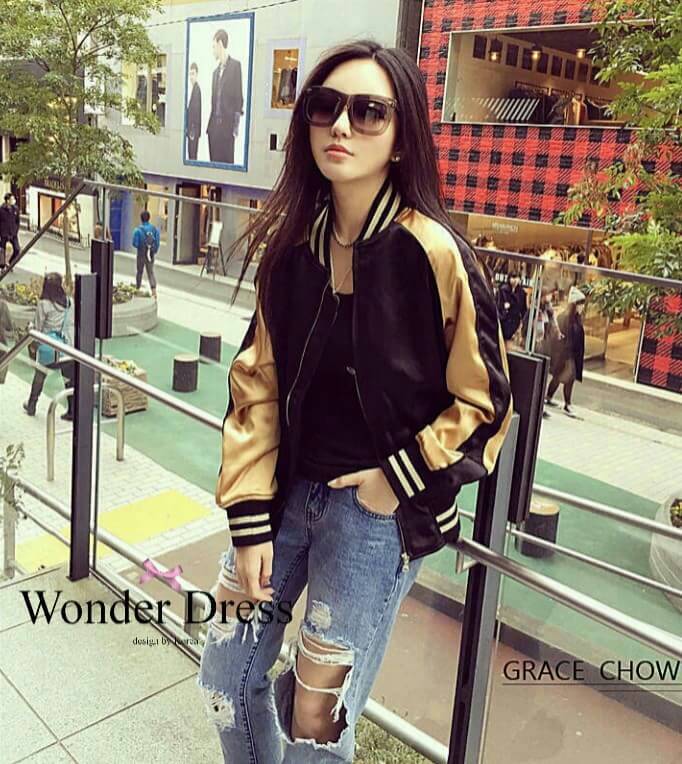 พร้อมส่ง เสื้อแจ๊คเก๊ตหนัง ลายปีกนกด้านหลัง