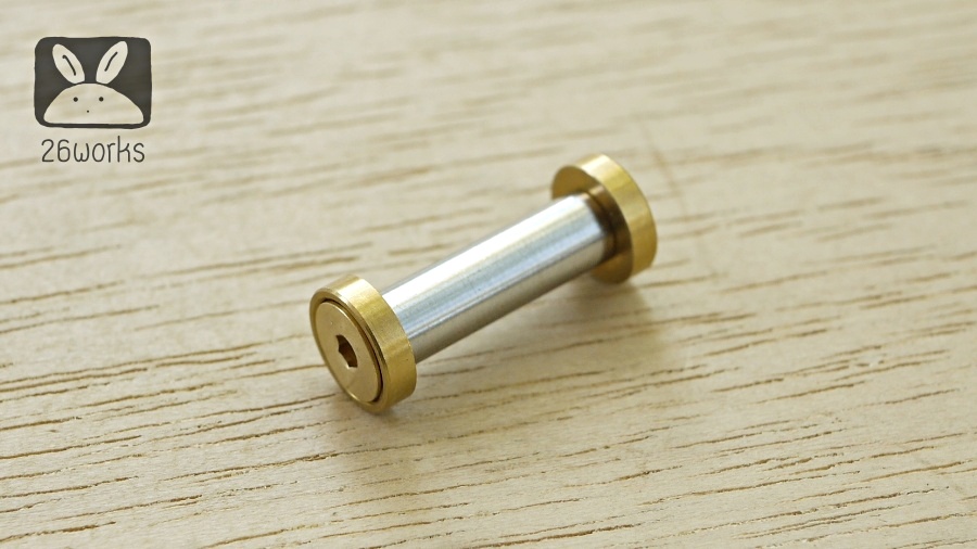 น๊อตยึดประกับ หัวเทเปอร์+อีแปะ ทองเหลือง แกน 20x6 mm