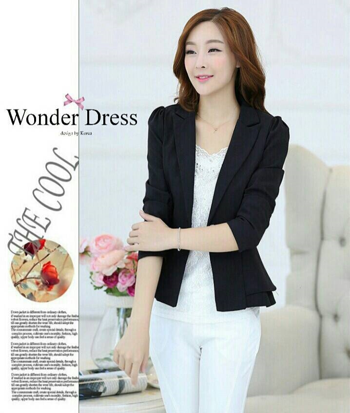 เสื้อเกาหลี พร้อมส่ง เสื้อสูทใส่ทำงาน