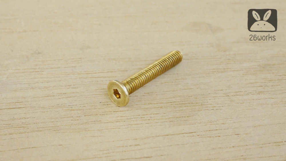 น็อตหัวเทเปอร์ ทองเหลือง M5x30 mm ธรรมดา