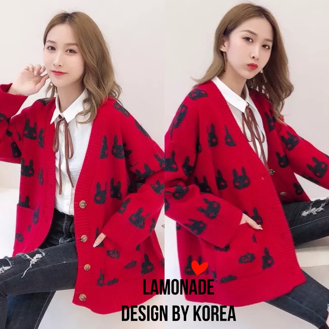 เสื้อผ้าเกาหลี พร้อมส่ง เสื้อคลุมแฟชั่น แขนยาว