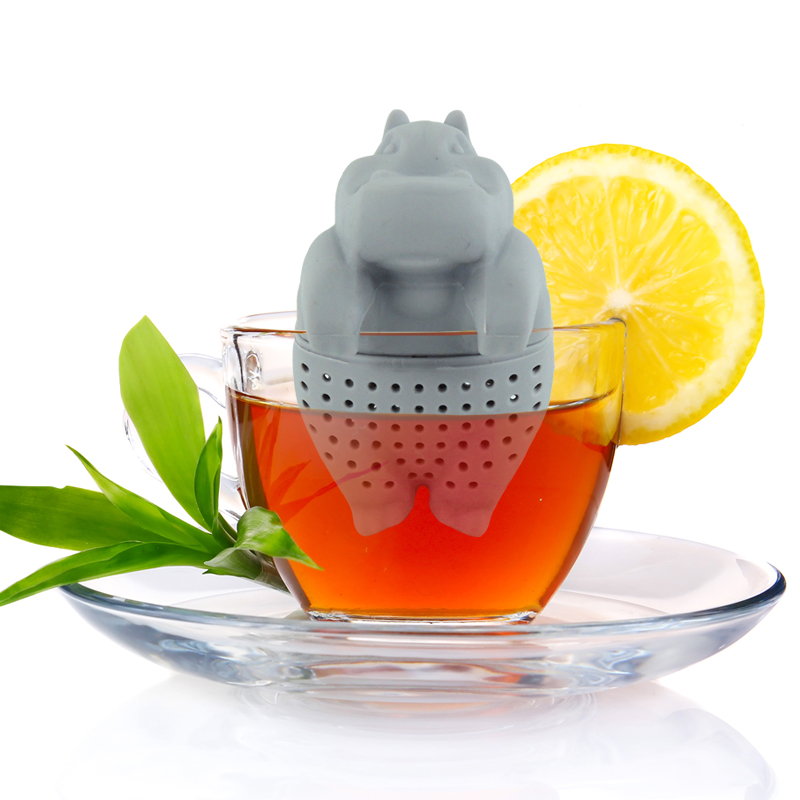 Pre-Order ที่กรองชา ซิลิโคน tea infuser ลายฮิปโป