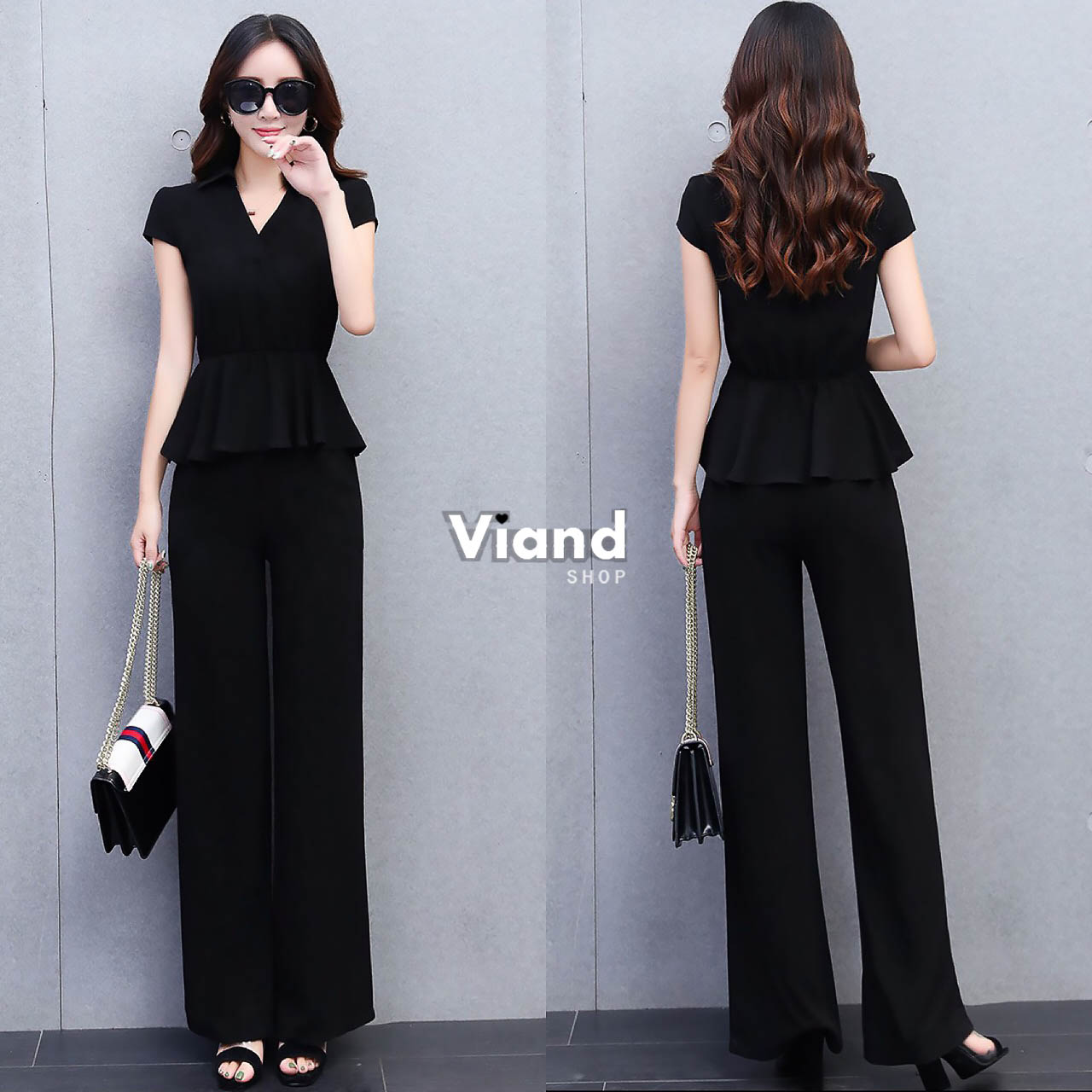 เสื้อผ้าเกาหลี พร้อมส่ง งานเซ็ท 2 ชิ้นใส่ทำงานได้