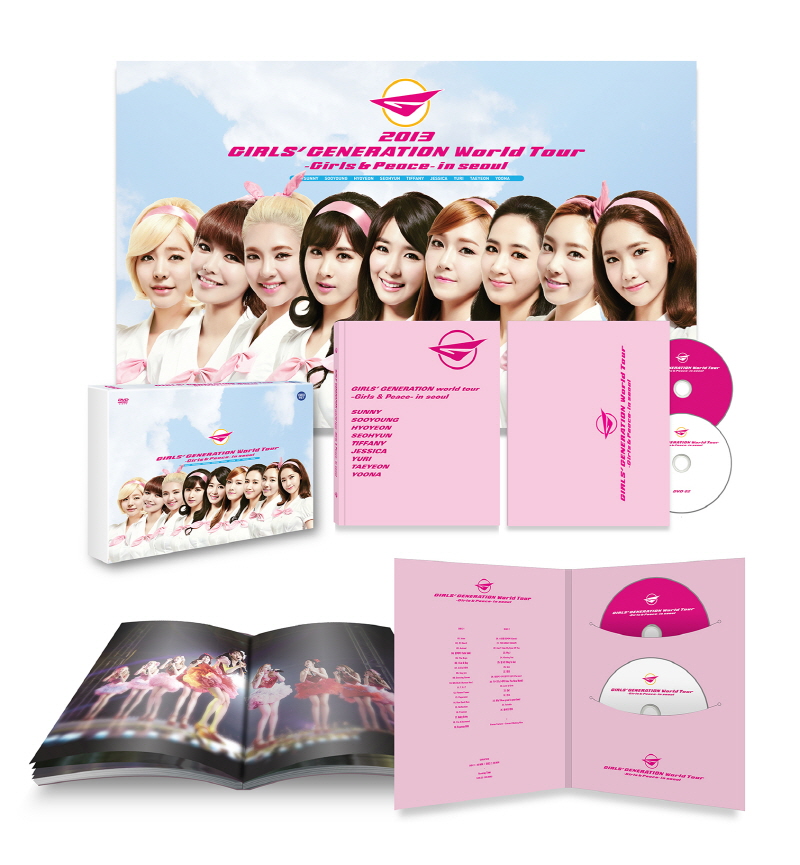 [Pre] SNSD : GIRLS’ GENERATION WORLD TOUR - GIRLS & PEACE IN SEOUL (DVD 2 Disc+Special Color Photobook+Poster in package (Only First Limited))