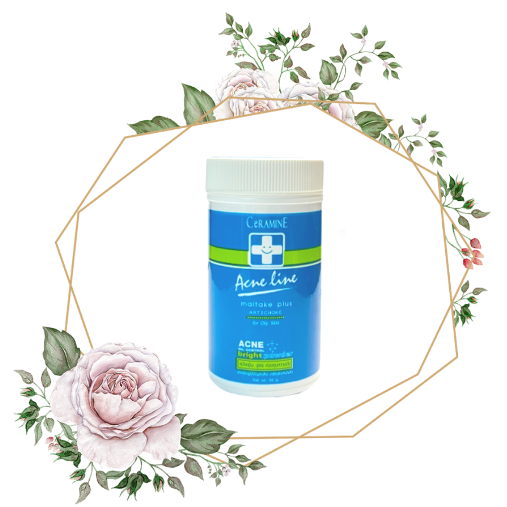 CeRAMINE Acne Line Maitake Plus Artichoke Acne Powder เซอรามายน์ แอคเน่ ไลค์ ไมตาเกะ พลัส อาร์ติโช๊ค แอคเน่ พาวเดอร์ (30 g.)