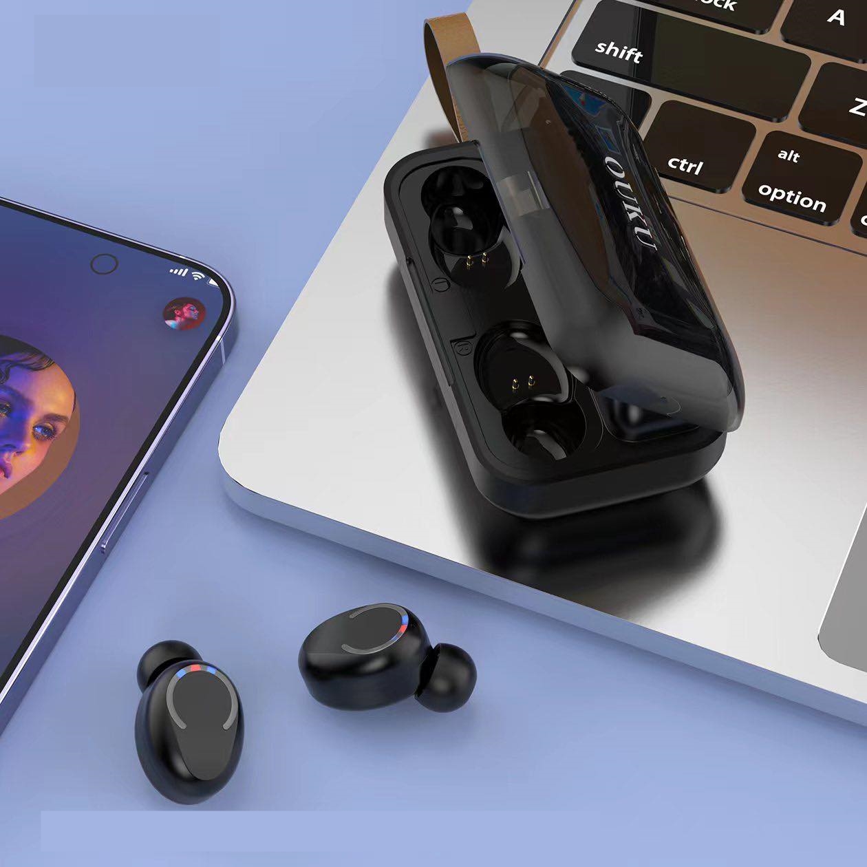 OUKU UK26 หูฟังบลูทูธไร้สายพร้อมตลับชาร์จ TWS wireless headset V.5.3