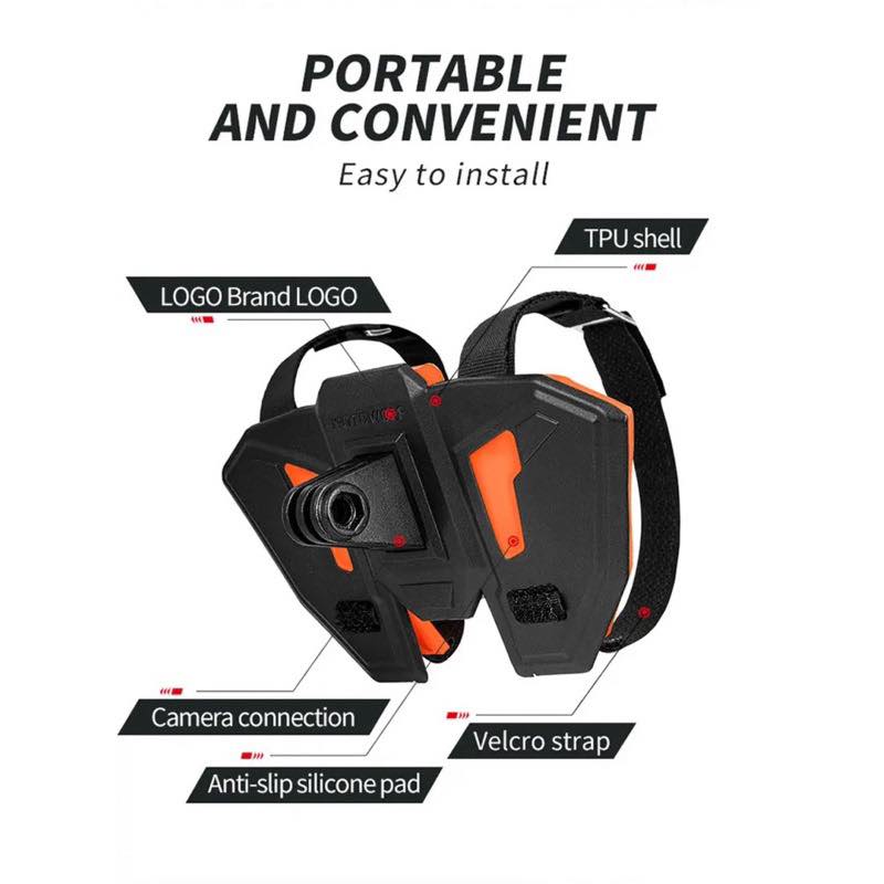 MOTOWOLF MDL3534 ที่ยึดกล้องแอคชั่นแคม กล้องติดหมวก ที่ติดกล้องติดหมวกกันน็อค