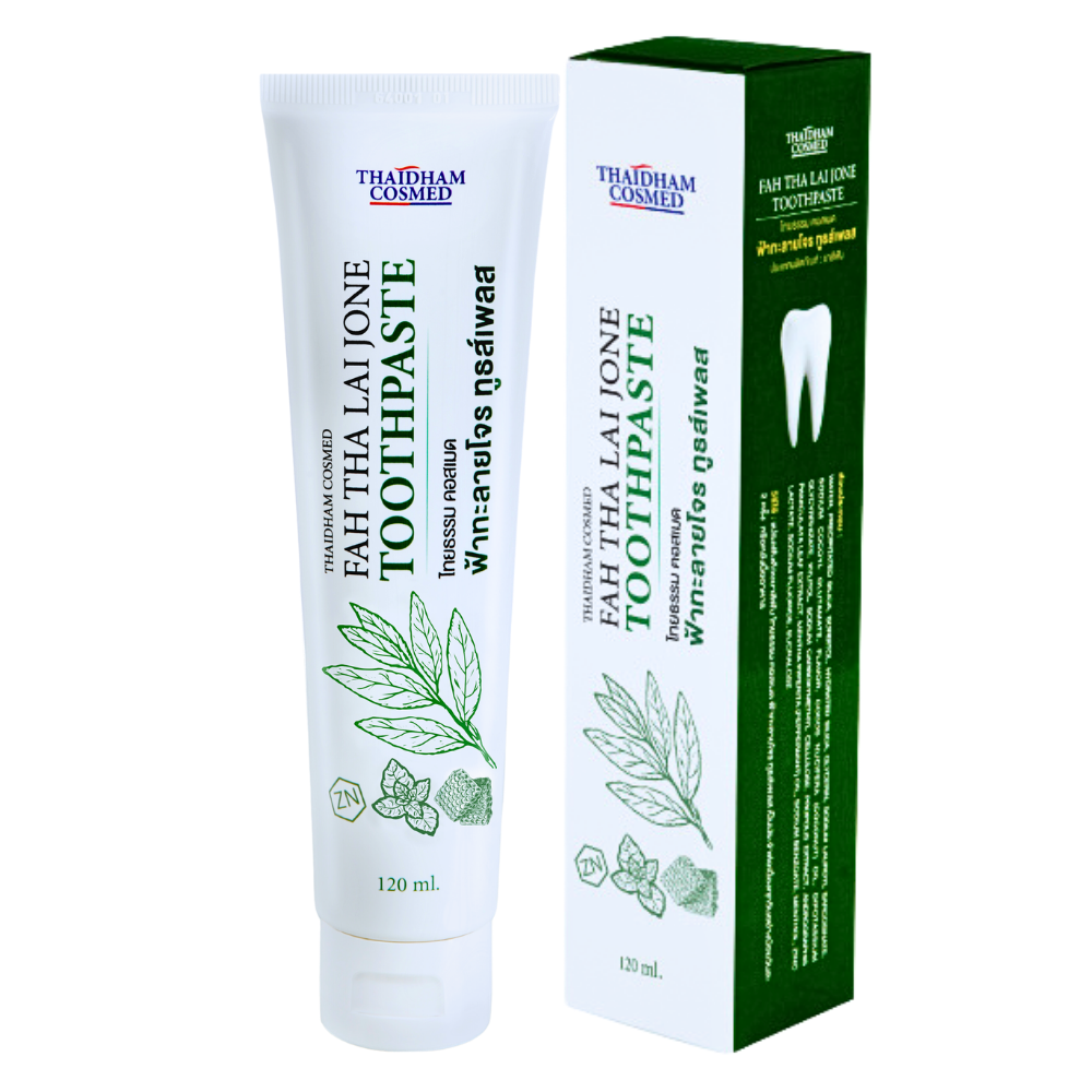 ยาสีฟันฟ้าทะลายโจร สุดยอดยาสีฟันทำความสะอาดฟัน ช่องปาก กำจัดกลิ่นปาก ลดคราบหินปูน ป้องกันฟุนผุ