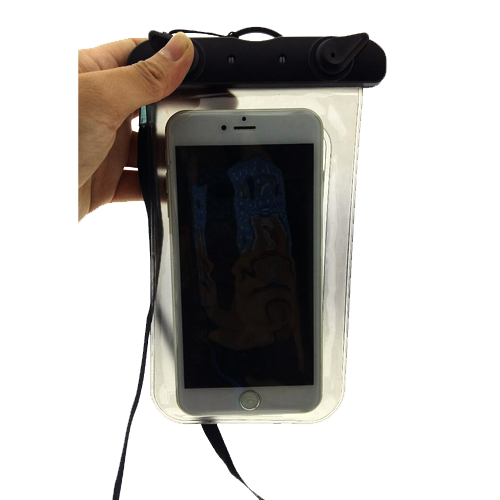 ซองมือถือ กันน้ำ มีสายคล้องคอ มีที่ล็อกปิดแน่น น้ำไม่เข้า สีดำ