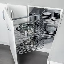 HALEFE รุ่น ชุดตะแกรงเข้ามุมบานดึง / FRONT PULL-OUT CORNER BASKET