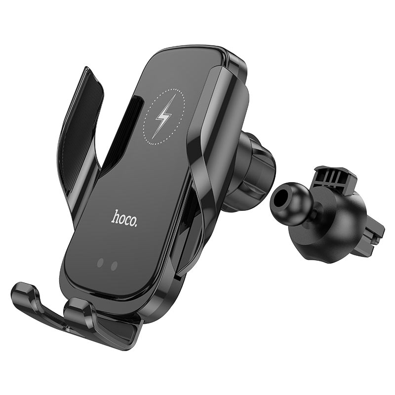 ขาตั้งมือถือติดช่องแอร์ชาร์จไร้สายได้ แท่นวางออโต้ Hoco CA202 Car Wireless Charger 15W ของแท้