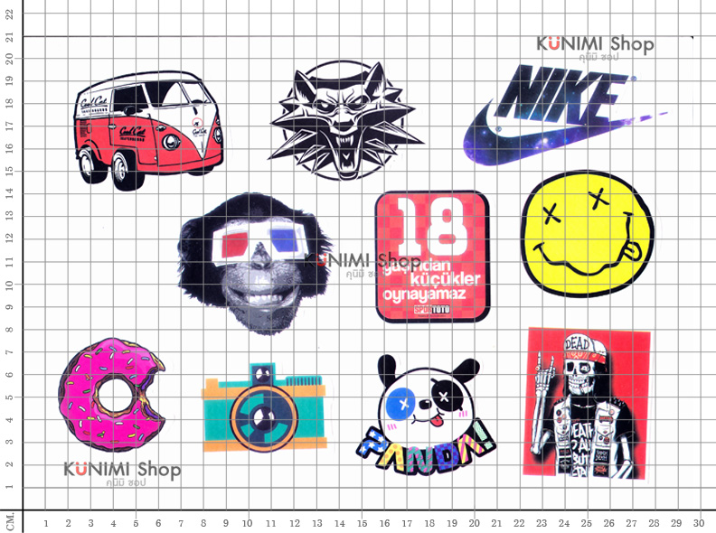 สติกเกอร์ ลายการ์ตูน กราฟิตี้ ติดรถยนต์, มอเตอร์ไซต์, จักรยาน, กระเป๋า, ติดผนัง ของใช้ต่างๆ สติกเกอร์PVCกันน้ำ ลายสวย เก๋ น่ารัก มีสไตล์ เท่ห์ ไม่ซ้ำใค