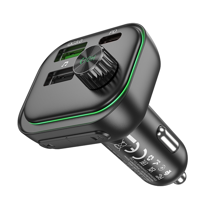 BOROFONE BC54 Acertar PD30W+QC3.0 Car BT FM Transmitter ที่ชาร์จในรถพร้อมบลูทูธในตัว