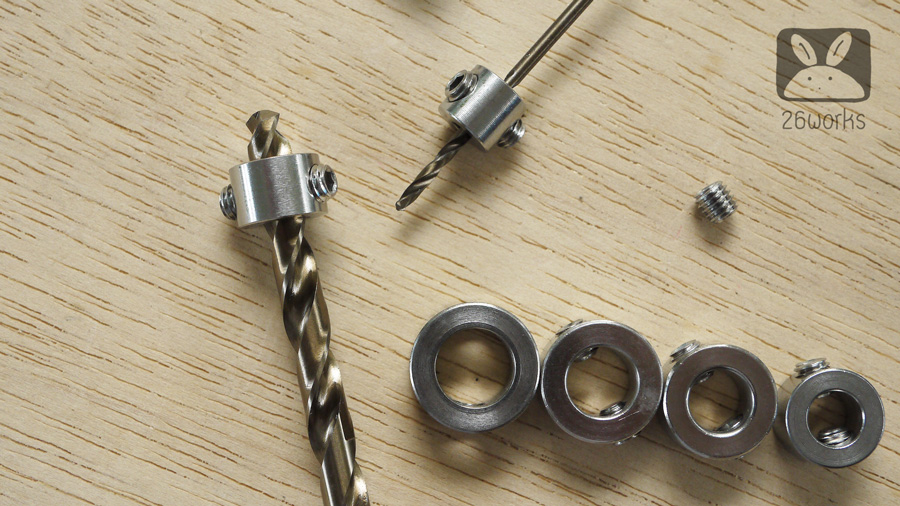 แหวนกำหนดระยะเจาะ ชุด 8 ขนาด Stainless