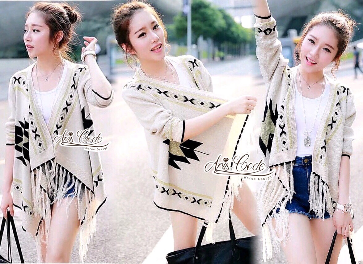 พร้อมส่ง เสื้อไหมพรมคาร์ดิแกน