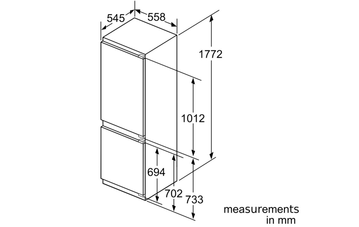 ตู้เย็น Built-in BOSCH รุ่น KIN86AF30J